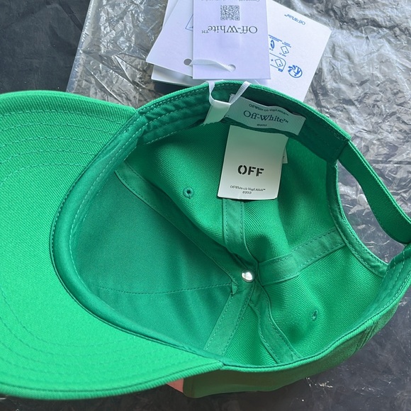 Off white c/o Virgil abloh off-logo bookish cap medium size brand new - Picture 6 of 6
